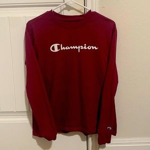 Size Medium Maroon Champion Long Sleeve